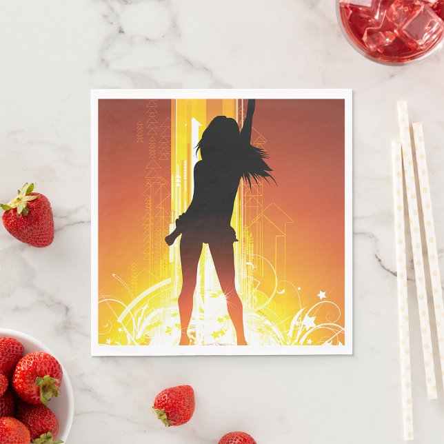 Guardanapo De Papel Ouro Disco Mulher (Criador carregado)