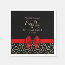 Guardanapo De Papel Ouro Moderno Egito Geométrico Arco Vermelho Aniver