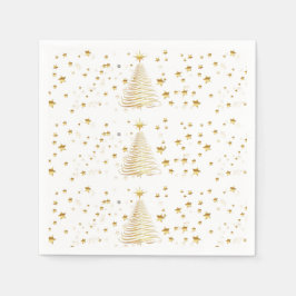 Guardanapo De Papel Ouro Natal