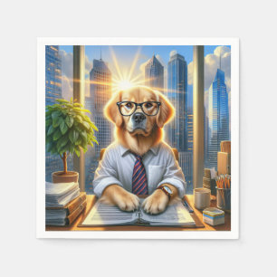Guardanapo De Papel Ouro Retriever Corporate Business