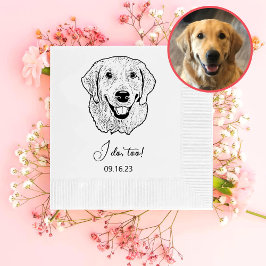 Guardanapo De Papel Ouro Retriever Dog Personalizado Eu Também Faço