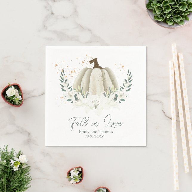 Guardanapo De Papel outono de outono no casamento do outono em Napkins (Criador carregado)