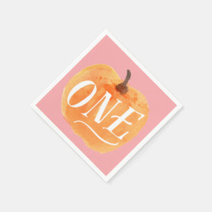 Guardanapo De Papel outono de outono  Primeiro aniversário rosa