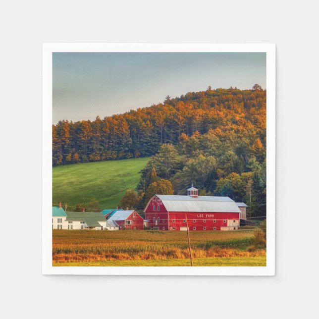 Guardanapo De Papel outono em New Hampshire (Frente)