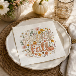 Guardanapo De Papel Outono Hospedagem Aquarela Outono Feliz Outono