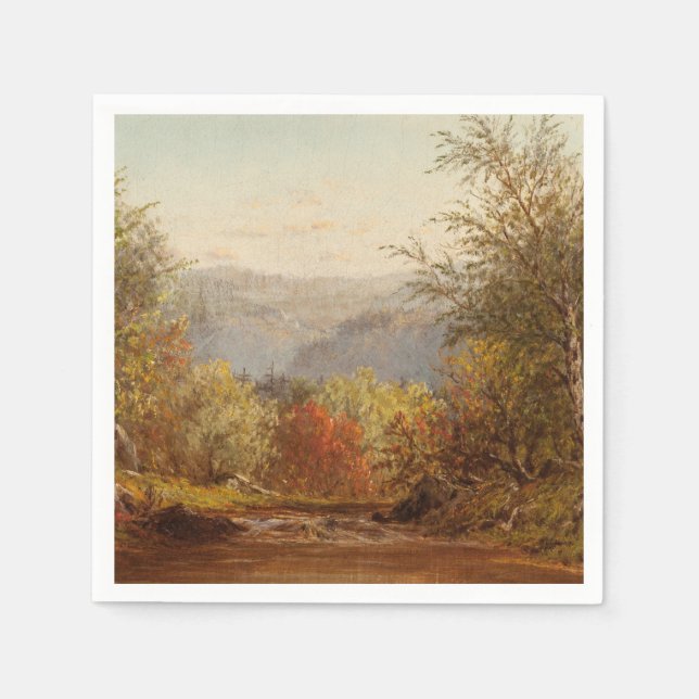 Guardanapo De Papel Outono nos Catskills – Charles W. Knapp (Frente)