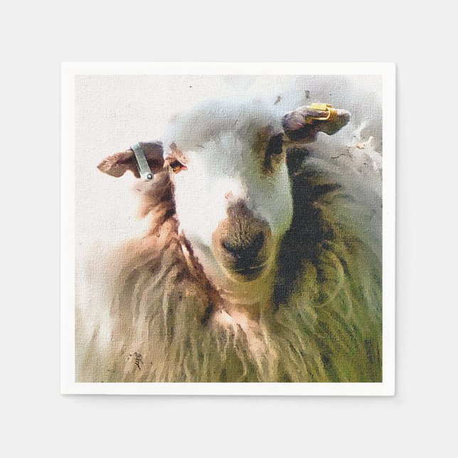 GUARDANAPO DE PAPEL OVINO DE BOVINO (Frente)