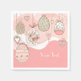Guardanapo De Papel Ovos de Páscoa de Elegância Doce
