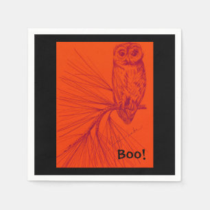 Guardanapo De Papel Owl Boo Napkin