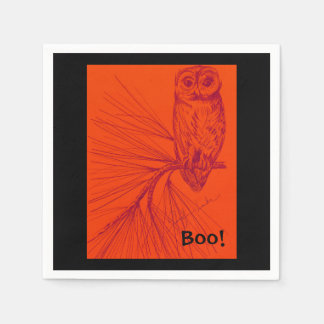 Guardanapo De Papel Owl Boo Napkin