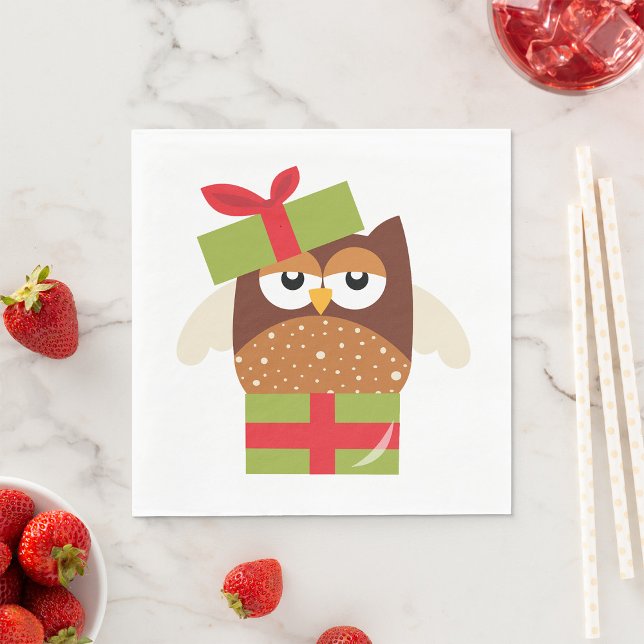 Guardanapo De Papel Owl Gift (Criador carregado)