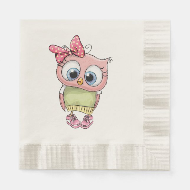 Guardanapo De Papel Owl Napkins (Frente)