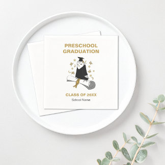 Guardanapo De Papel Owl Preschool/Festa de formatura do jardim de infâ