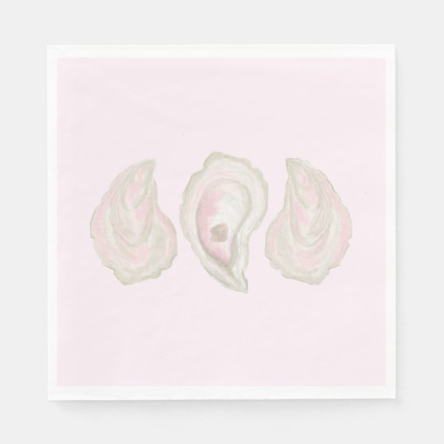 Guardanapo De Papel Oyster Napkins Rosa (Frente)