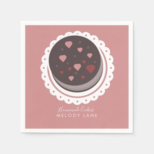 Guardanapo De Papel Padaria Biscoitos Caseiros Bolinhos Boneca  (Frente)