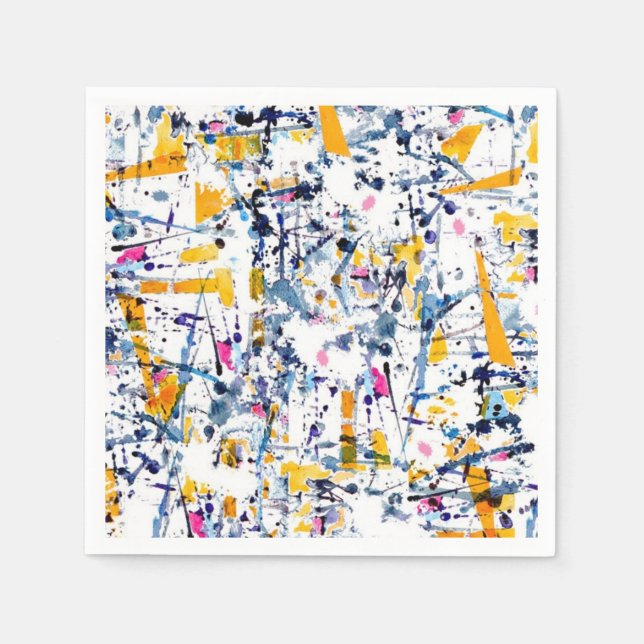 Guardanapo De Papel padrão abstrato (Frente)