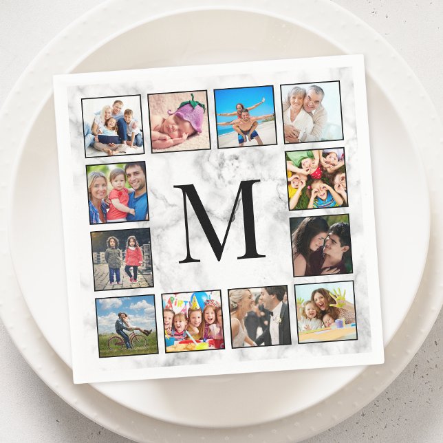 Guardanapo De Papel Padrão Branco da Pedra Marble (Criador carregado)