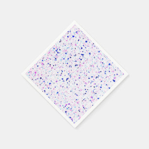 Guardanapo De Papel Padrão Branco Puro do Retro Terrazzo Elegante