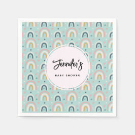 Guardanapo De Papel Padrão Brilhante Branco Bonito