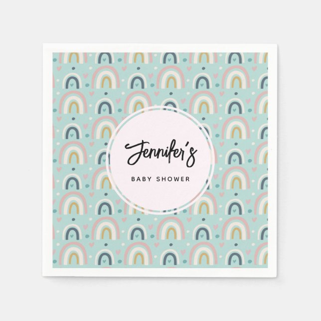 Guardanapo De Papel Padrão Brilhante Branco Bonito (Frente)