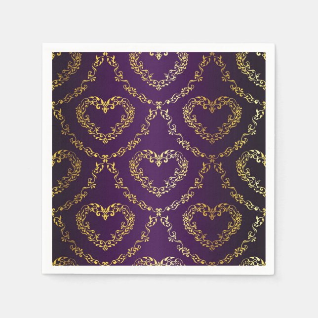 Guardanapo De Papel Padrão Brocade (Frente)