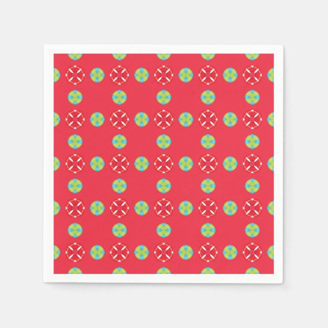 Guardanapo De Papel Padrão Charme de Férias de Natal 03 -  (Frente)
