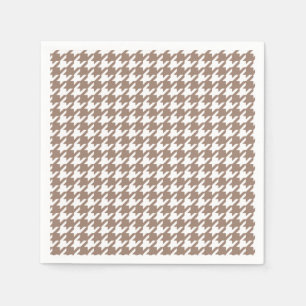 Guardanapo De Papel Padrão Clássico e Branco de Houndstooth