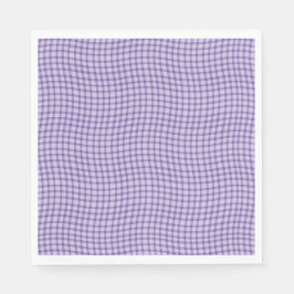 Guardanapo De Papel Padrão contínuo xadrez de xadrez roxo