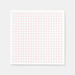 Guardanapo De Papel Padrão Coração Cor-de-Rosa de Pastel Suave
