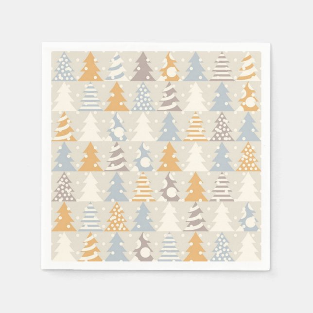 Guardanapo De Papel Padrão da árvore de Natal (Frente)