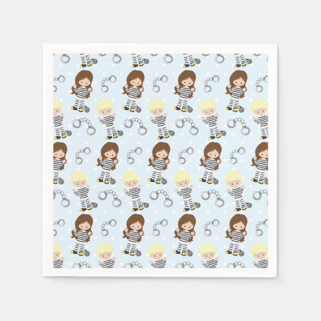 Guardanapo De Papel Padrão da polícia (Frente)