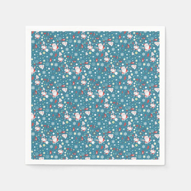 Guardanapo De Papel Padrão de Amor de papais noeis (Frente)