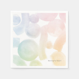 Guardanapo De Papel Padrão de Aquarela Reproduzível