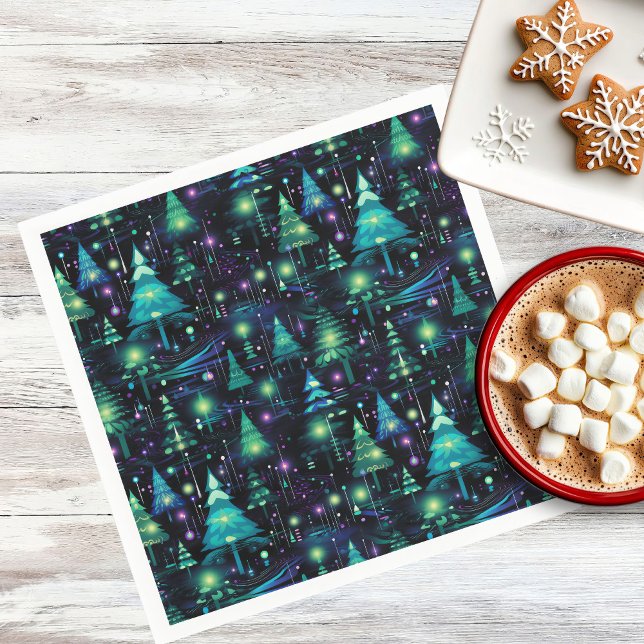 Guardanapo De Papel Padrão de Árvore Florestal Encantada (Criador carregado)