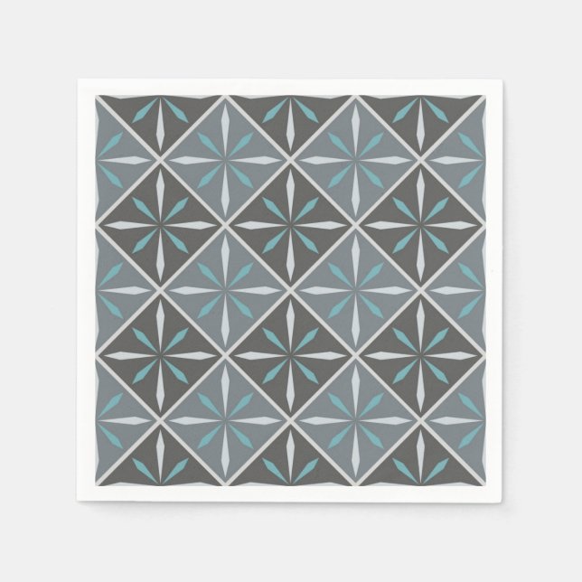 Guardanapo De Papel Padrão de azulejos cerâmicos (Frente)