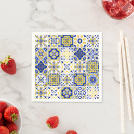 Guardanapo De Papel Padrão de Azulejos Portugueses