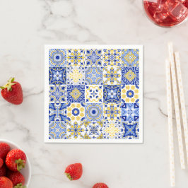 Guardanapo De Papel Padrão de Azulejos Portugueses