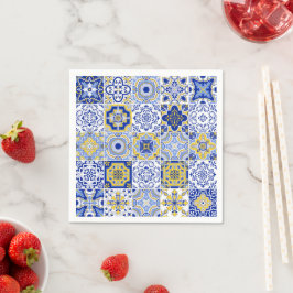 Guardanapo De Papel Padrão de Azulejos Portugueses