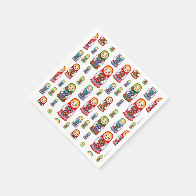 Guardanapo De Papel Padrão de boneca de aninhamento (Canto)