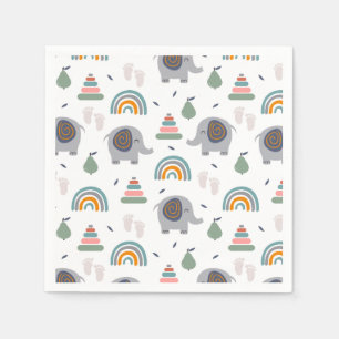 Guardanapo De Papel Padrão de Brinquedo de Bebê Bonito
