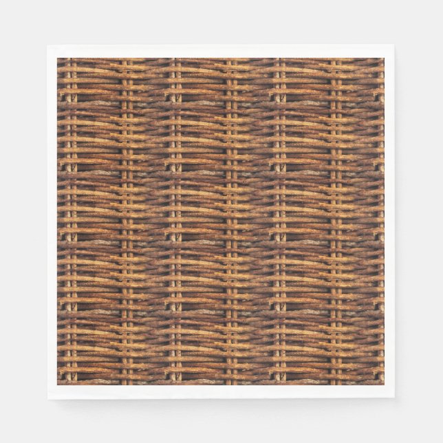 Guardanapo De Papel Padrão de cesta do Wicker (Frente)