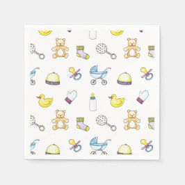 Guardanapo De Papel Padrão de chá de fraldas cúmulo