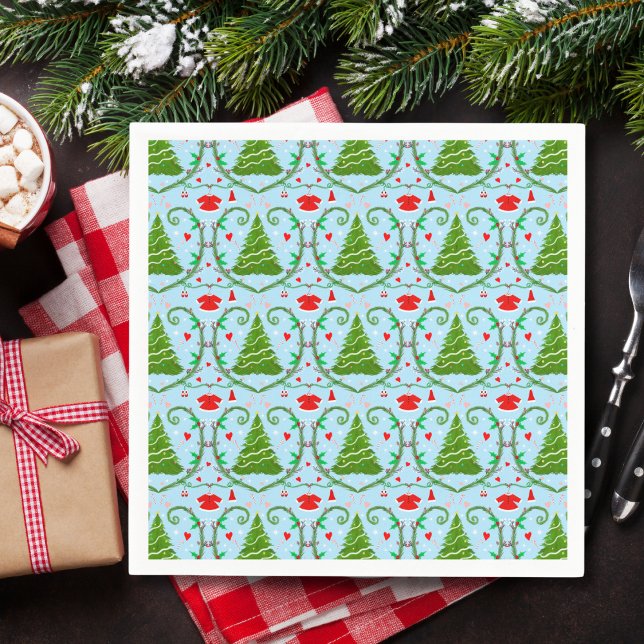 Guardanapo De Papel Padrão de Chá de fraldas de roupa para Papais noei (Criador carregado)