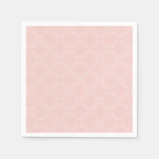 Guardanapo De Papel Padrão de Círculo Rosa Pastel
