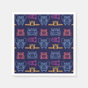 Guardanapo De Papel Padrão de Contorno de Leitura Neon BatWheels™