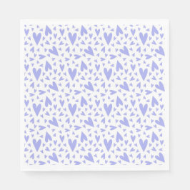 Guardanapo De Papel Padrão de Corações de lavanda