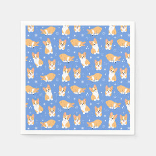 Guardanapo De Papel Padrão de Corgi Cute