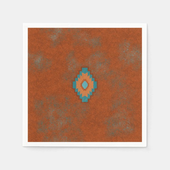 Guardanapo De Papel Padrão de Diamante de Canyons do Sudoeste (Frente)