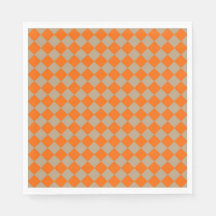 Padrão de diamante de xadrez Taupe laranja