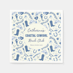 Guardanapo De Papel Padrão de Diversão do Clube de Bach Cowgirl Costei